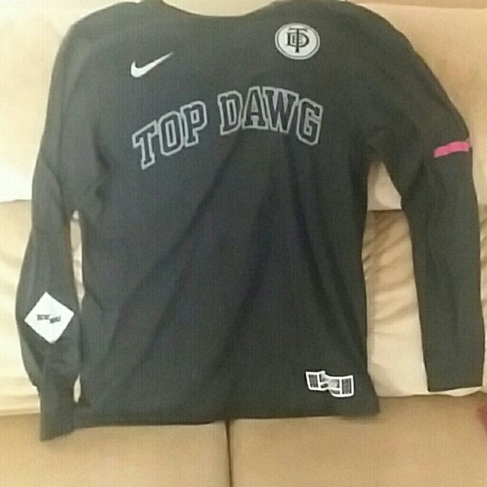 Nike x TDE athletic long sleeve shirt.